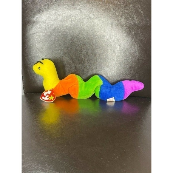 ty Beanie Babies Inch Squirmy Worm Duo! Beanie Baby - Picture 6 of 12